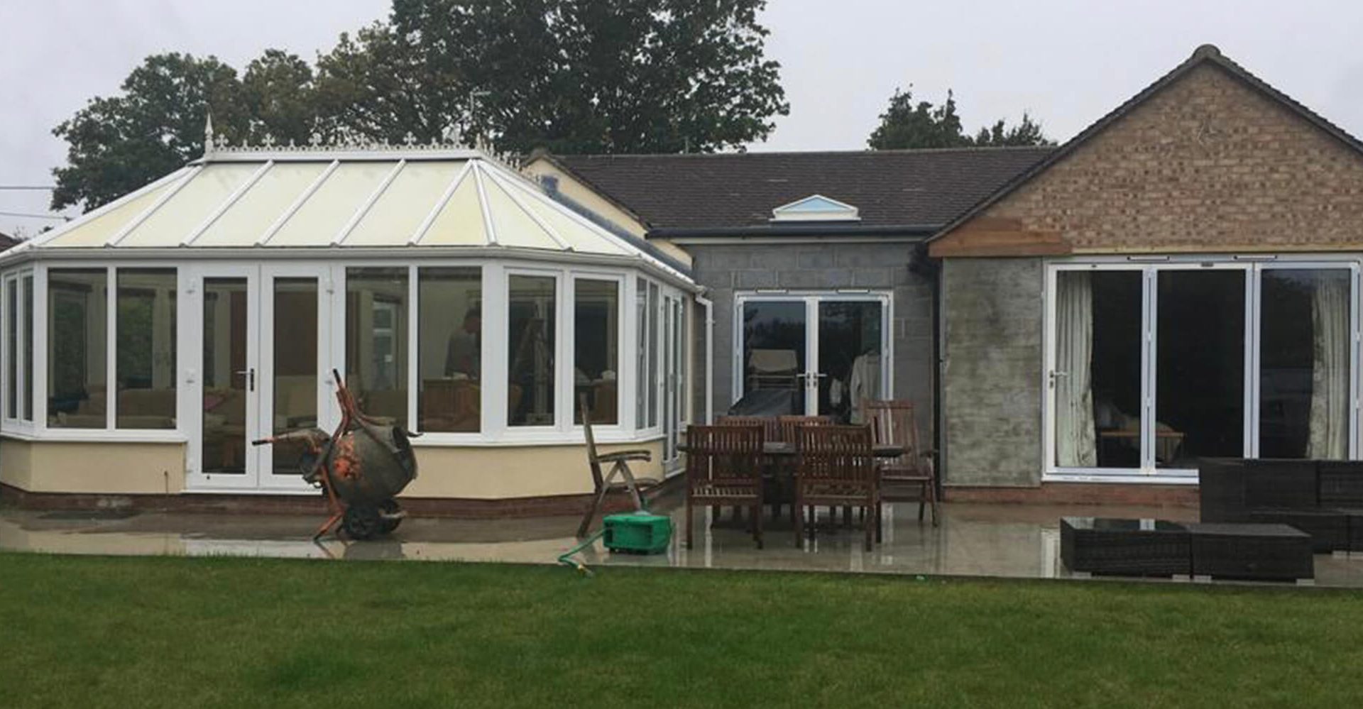 Rear of property after groundworks