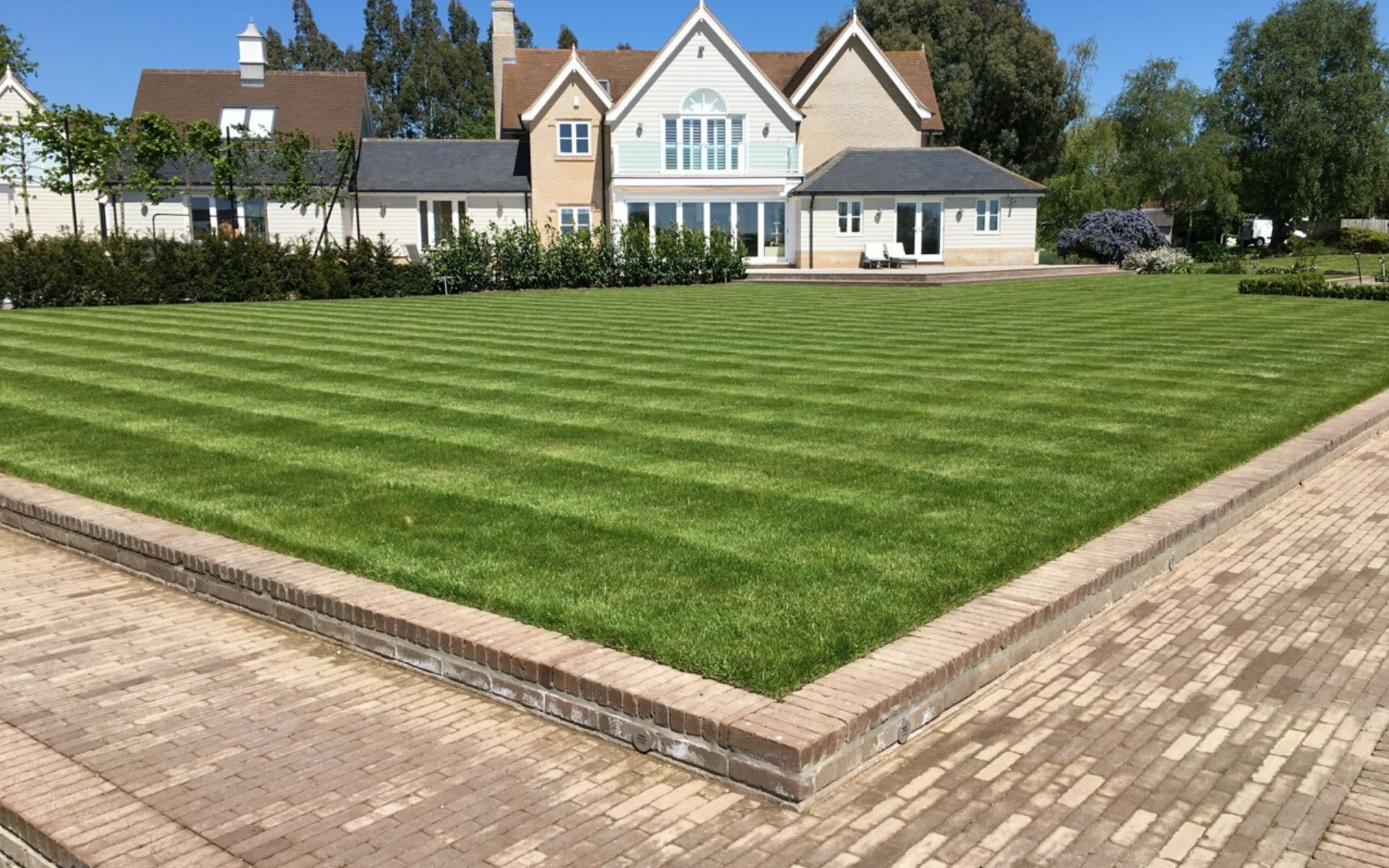 finished landscape and groundworks project by C&S Construction